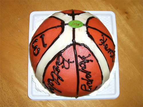 手作りケーキの店ノエル バスケットボールのケーキ